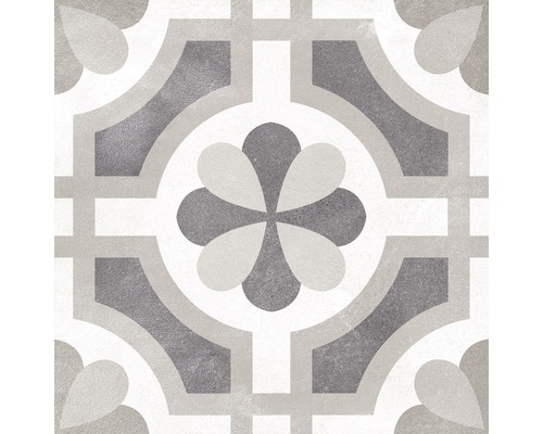 Porseleinen tegeldecoratie Cementine crème mix 15 x 15 x 0,9 cm diverse designs mat R10B