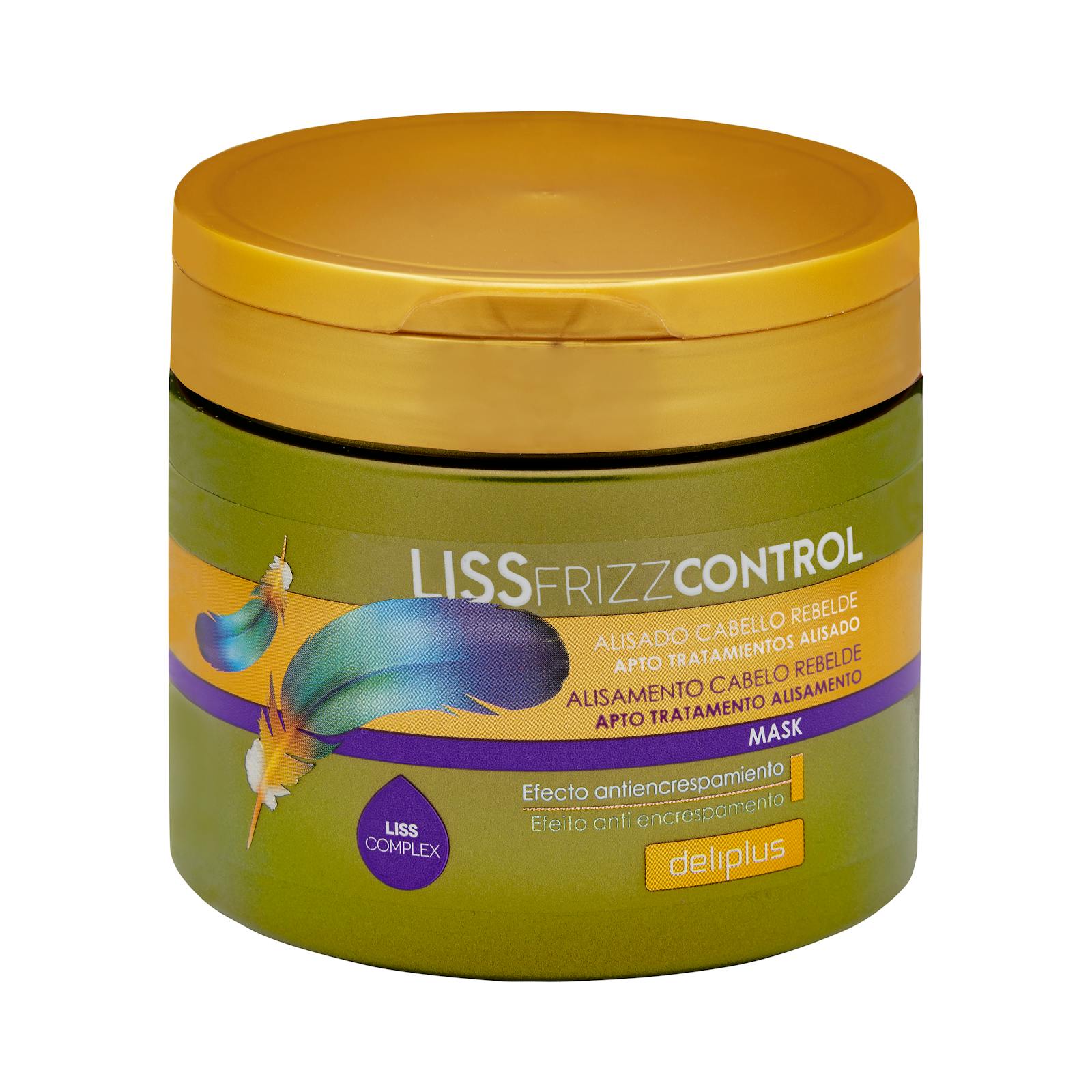 Masque anti-frisottis Deliplus Liss pour cheveux indisciplinés