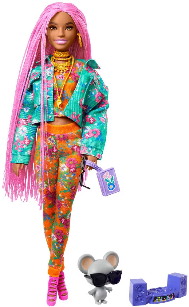 POUPEE BARBIE EXTRA SOURIS DJ