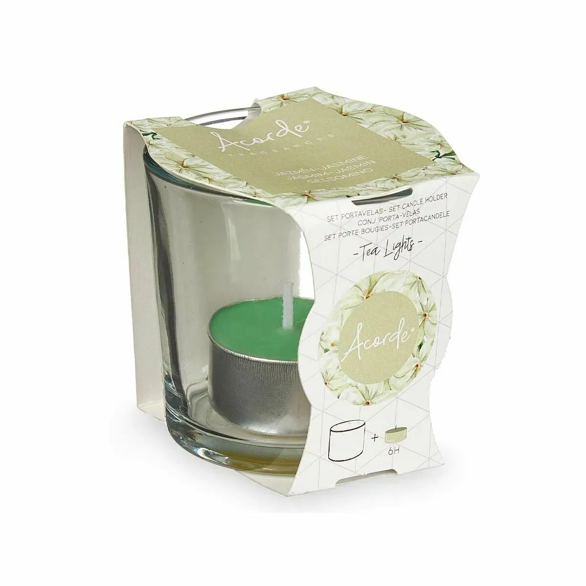 Acorde Bougie Parfumée Tealight Jasmin 12 un.