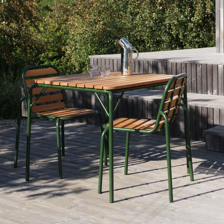 Normann Copenhagen - Vig Outdoor Stuhl, dunkelgrün