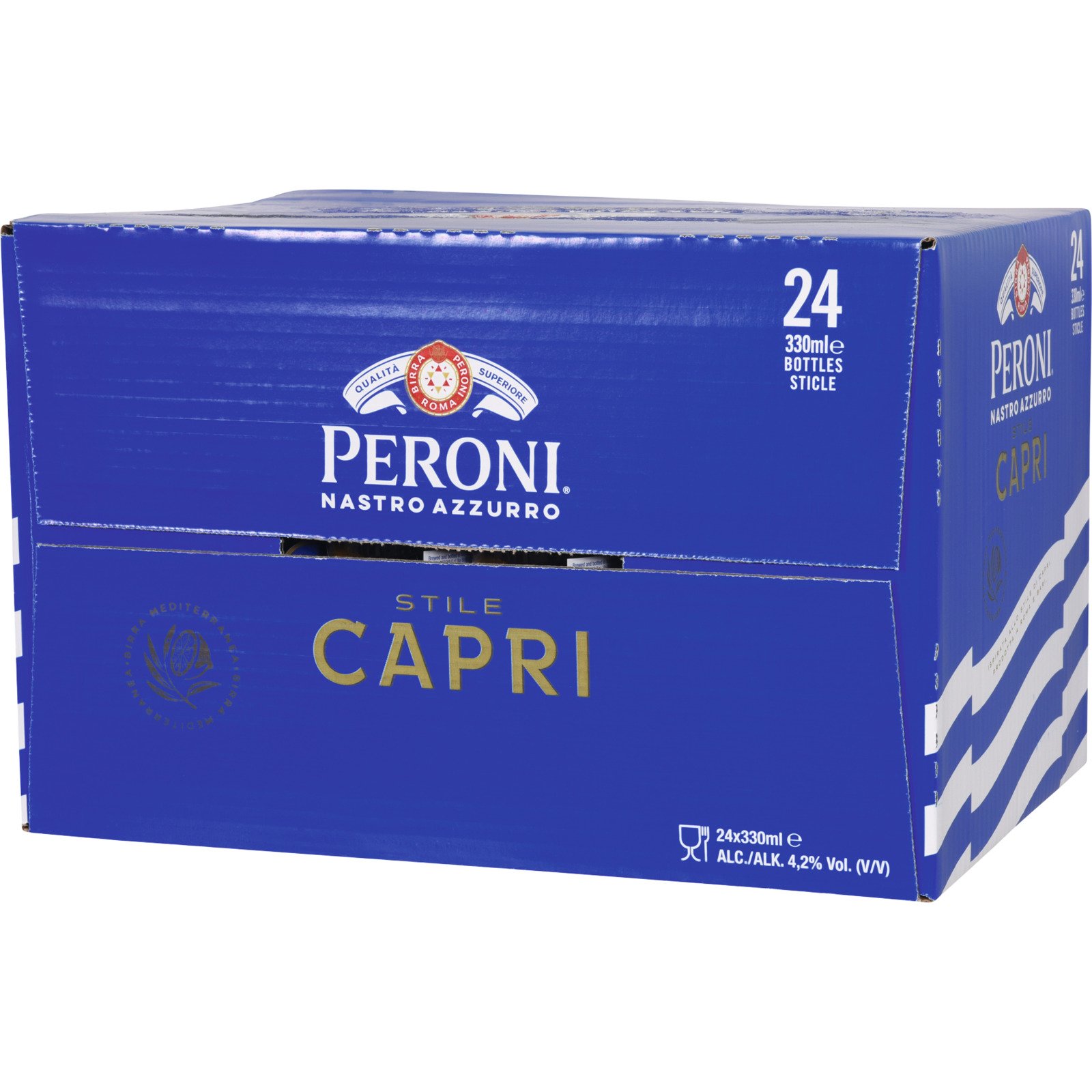 Peroni Nastro Azzurro Capri Bier 24 x 33 cl