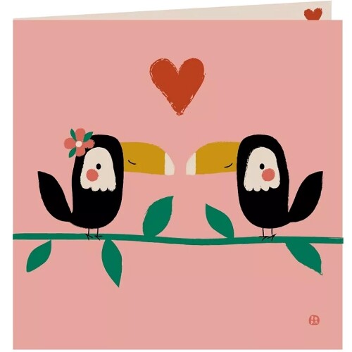 By bora ansichtkaart met envelop - toekans