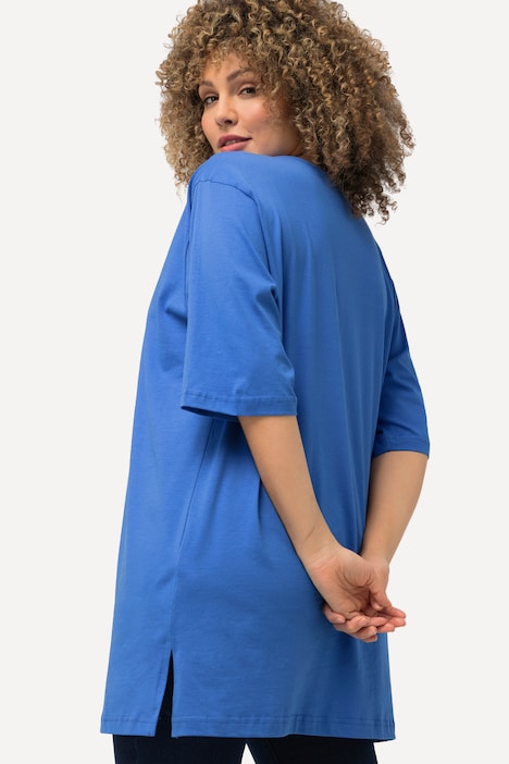 T-Shirt, V-Ausschnitt, Relaxed, Halbarm