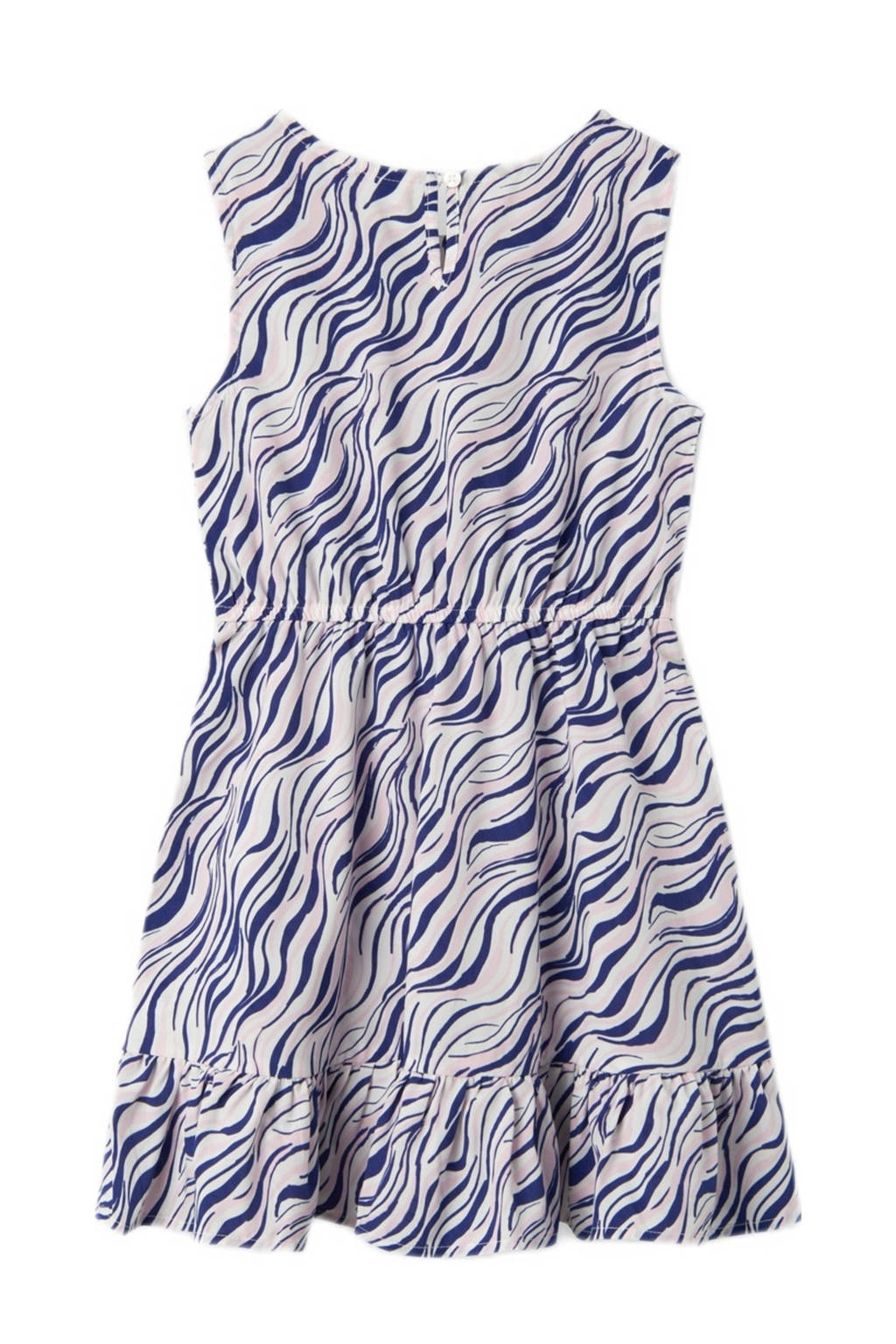 NAME IT jurk NKFVINAYA SPENCER FFFF met all over print en volant