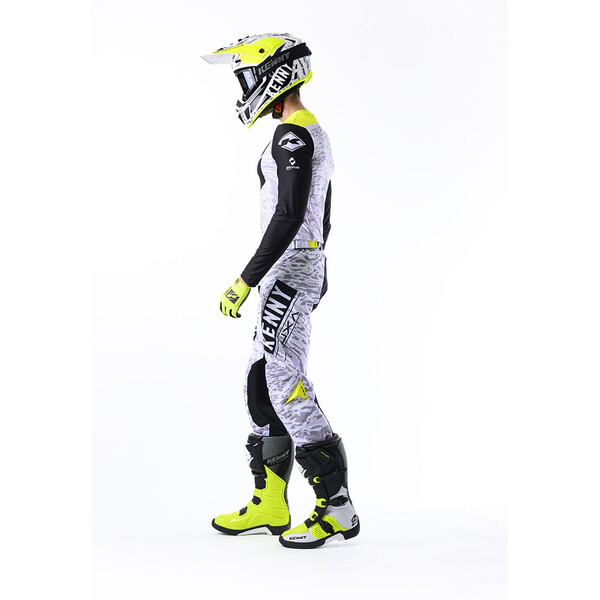 Kenny - Maillot Performance Stone Blanc / Noir / Jaune