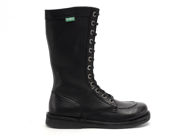 Kickers bottes plates femme meetkiknew noir