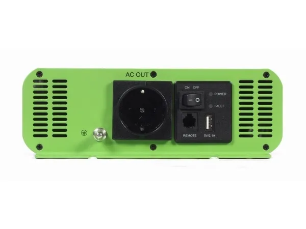 EnerGenie EG-PWC-PS2000-01 - DC til AC inverter - bil, ren sinuskurve - DC 12 V - 2000 Watt - output-stikforbindelser: 1
