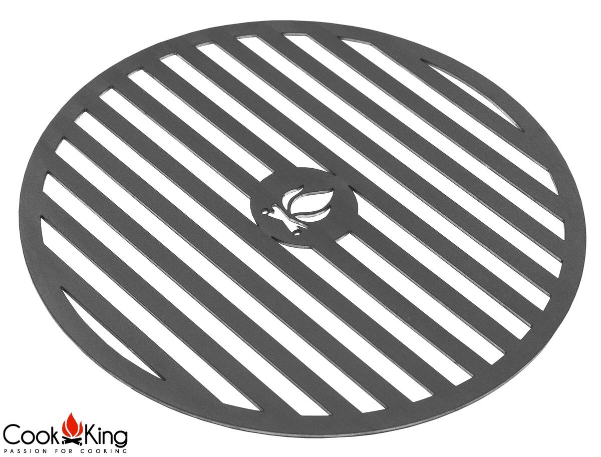 Grillplatte für Feuerschale 82 cm mit Grillrost 40 cm und 4 Griffen