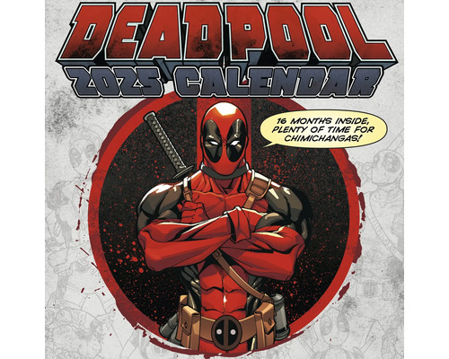 Marvel Deadpool Wandkalender 2025 30x30 cm