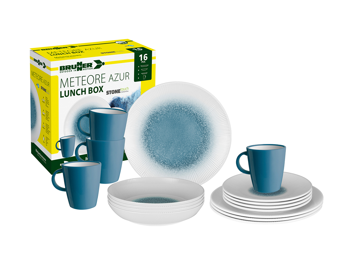 Brunner Lunch box Meteore 16-delig serviesset - Blue