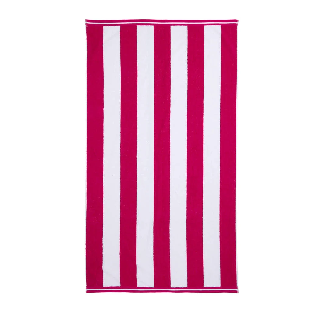 strandlaken Stripe (roze) (180x100 cm)