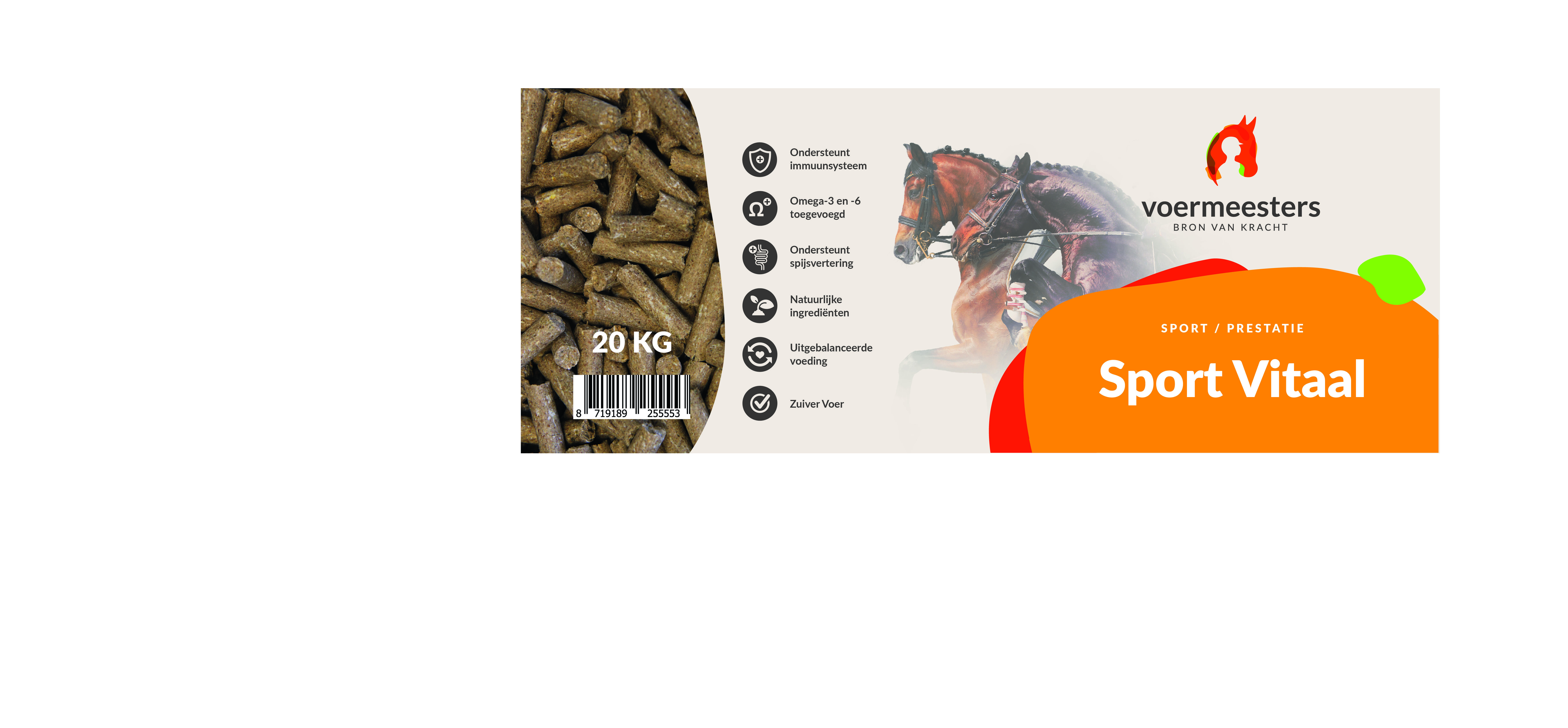 Voermeesters Sport vitaal - Sport/ Prestatie - 20 Kilogram - Zak