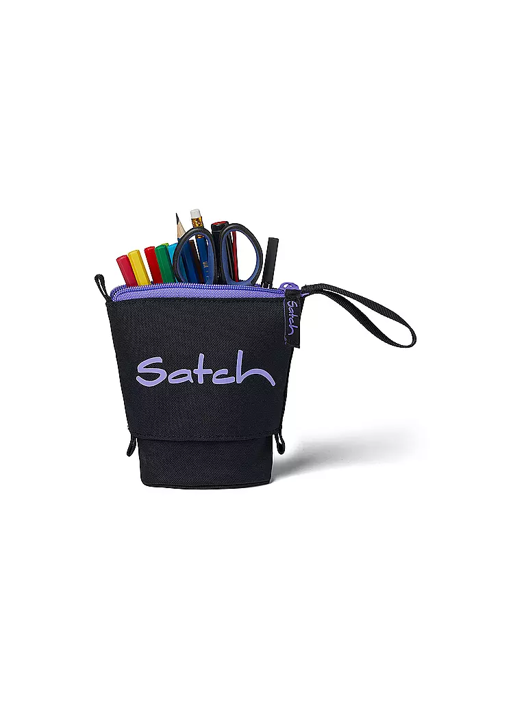SATCH Federmappe Pencil Slider Purple Phantom  schwarz