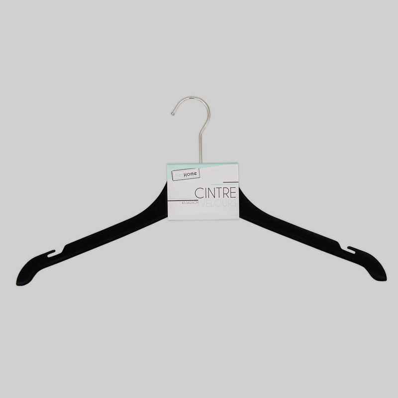 Cintre revêtu velours noir