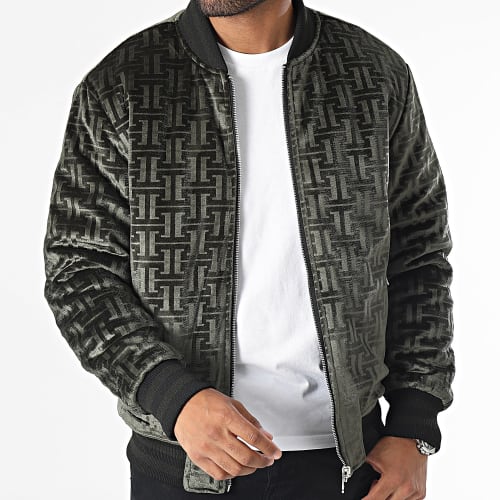 Veste Bomber Vert Kaki Réversible