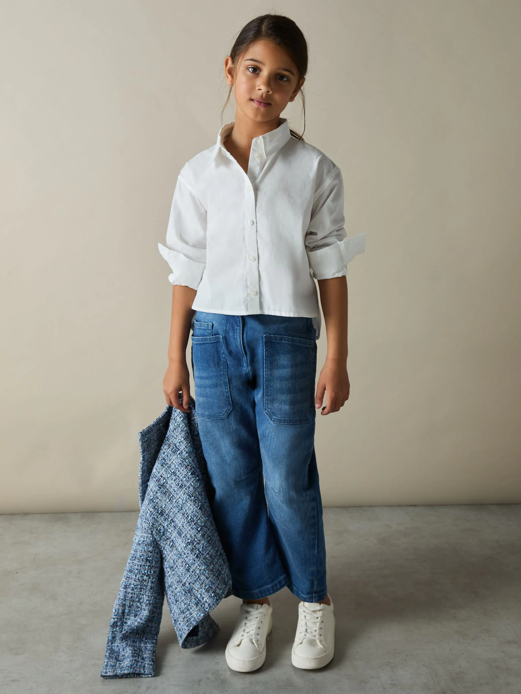 Reiss Kiari Cotton-Poplin Button-Down Shirt