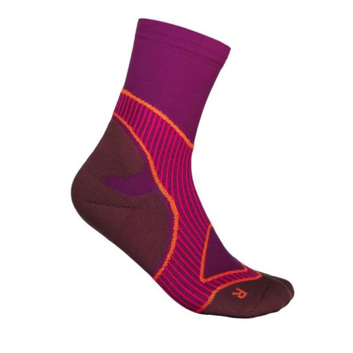 Bauerfeind Dame Strømper Run Performance Socks Mid Cut Pink