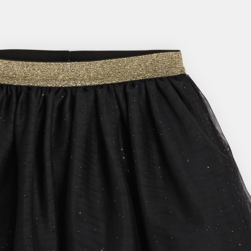Jupe tutu courte et pailletée noire fille
