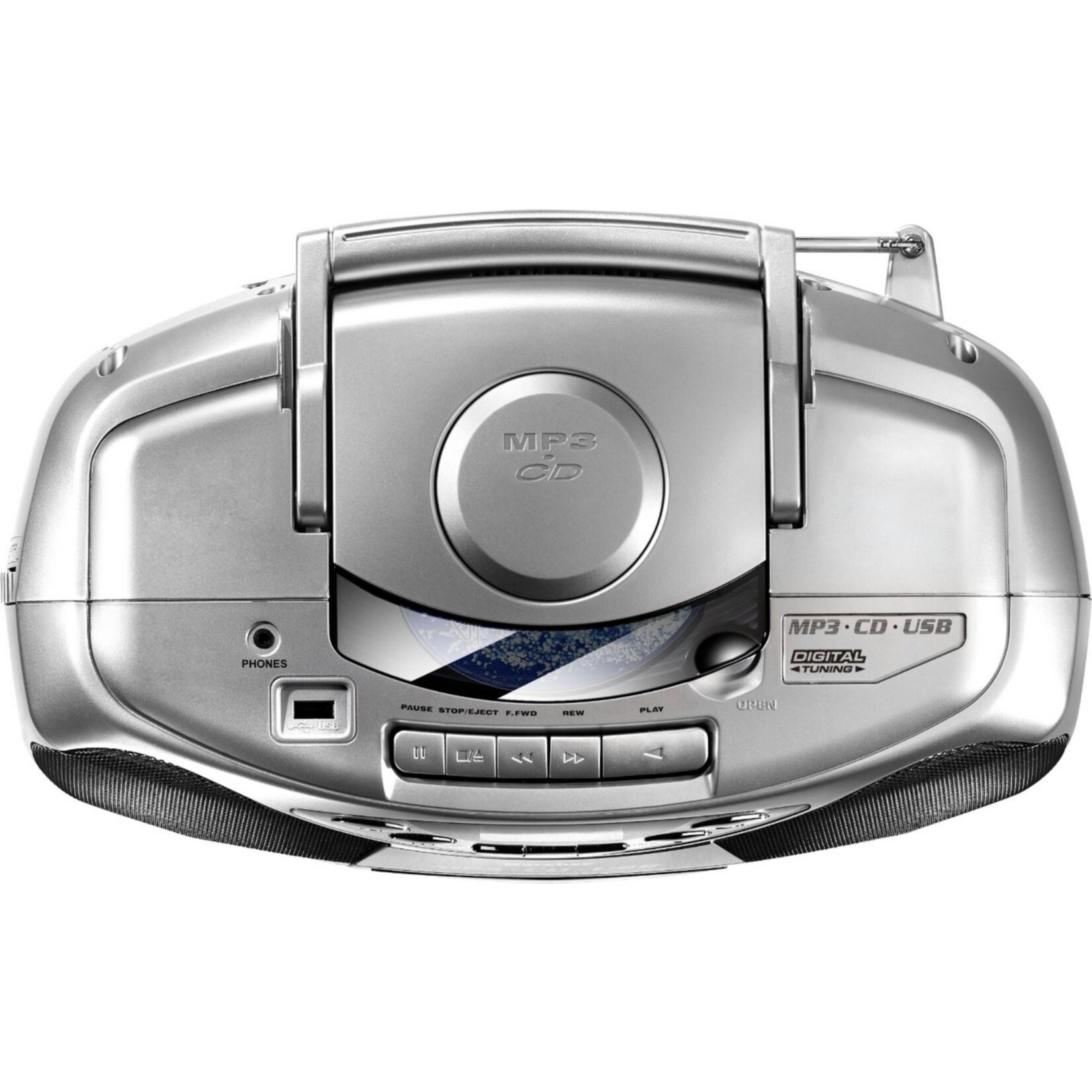 Karcher RR510N tragbares Stereo-CD-Radio - silber