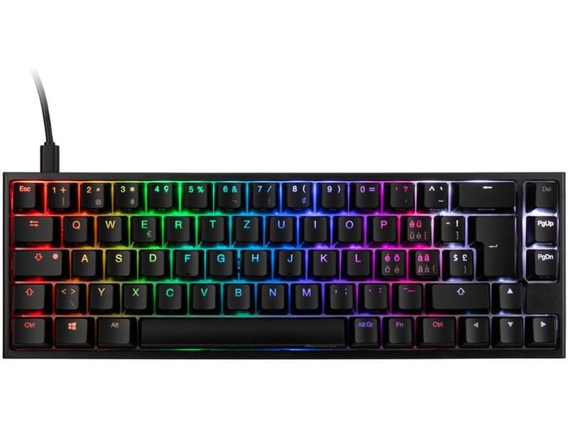 Ducky Gaming-Tastatur ONE 2 SF Mechanische Gaming-Tastatur mit RGB-Beleuchtung und MX Red Switches