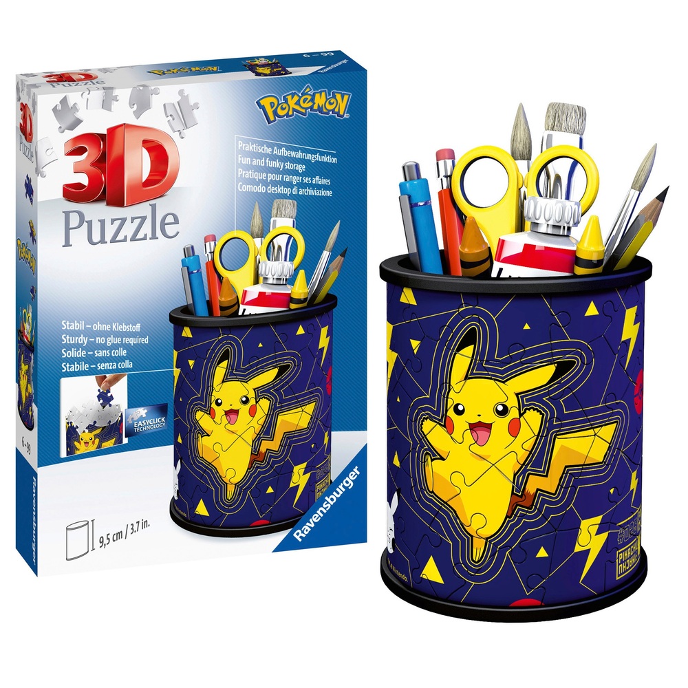 Ravensburger Pokémon-Stiftehalter: 54-teiliges 3D-Puzzle