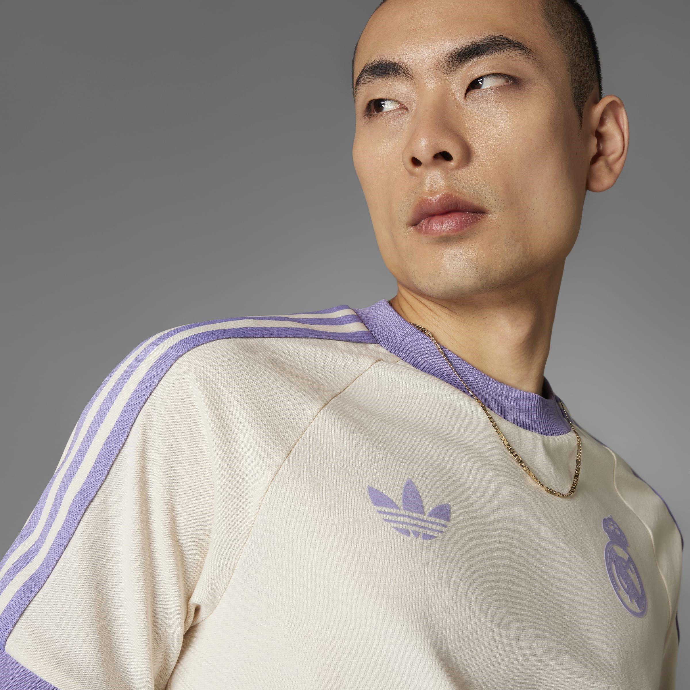 adidas Originals Real Madrid Adicolor Classics 3 Stripes T Shirt Adults