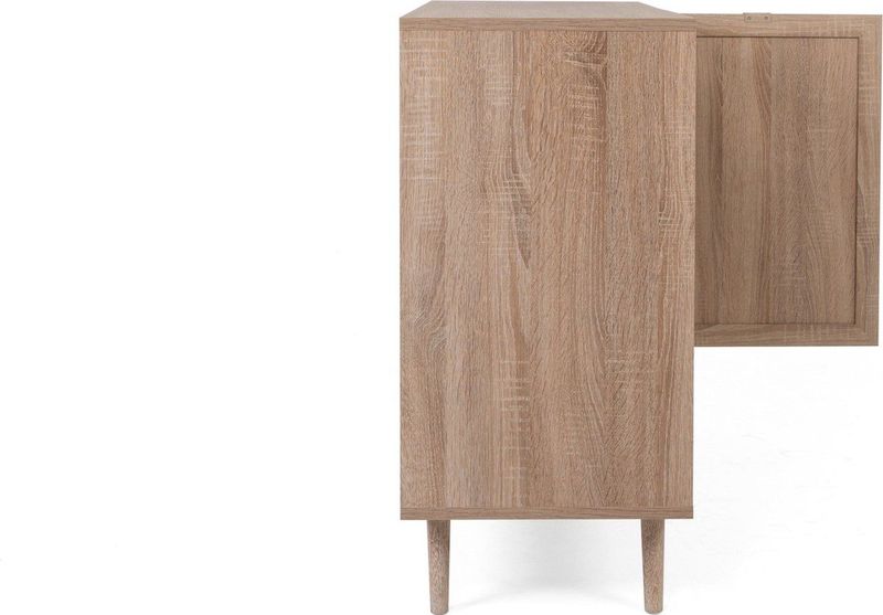 Finori - Kast Bali 01A - Dressoir - Sonoma Eikenkleurig - Rietprint