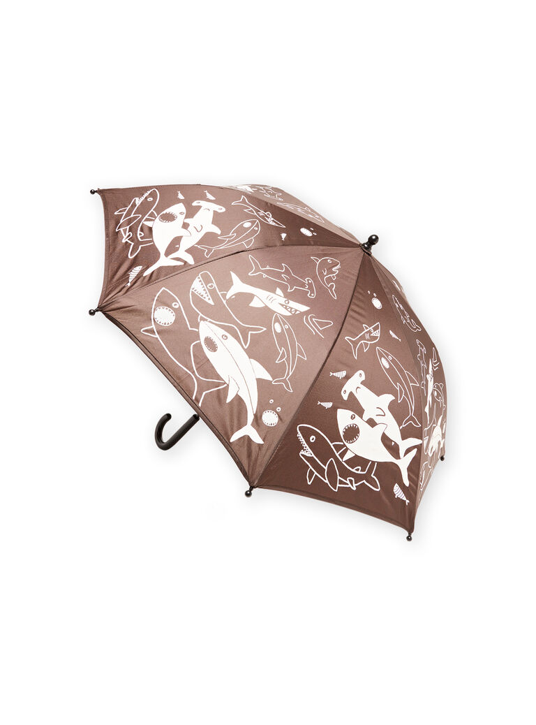 Parapluie carbone à imprimé requin enfant garçon