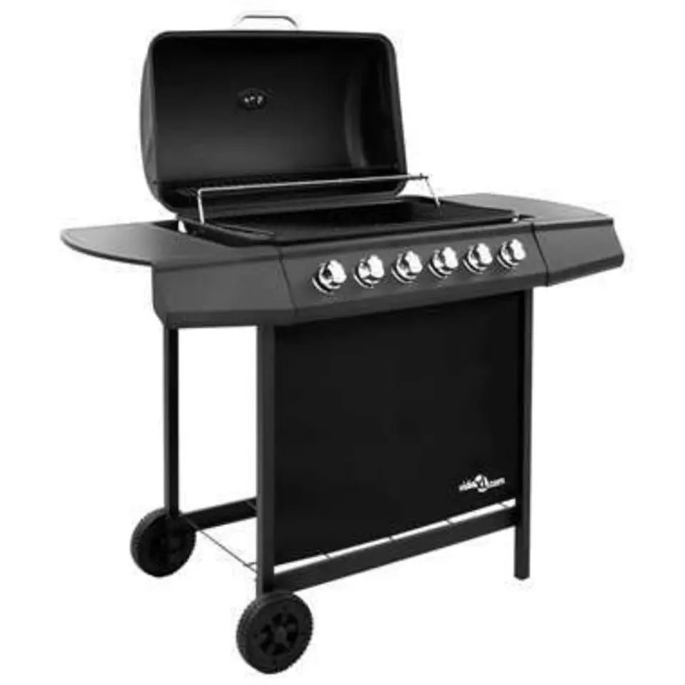 vidaXL - Gasbarbecue-grill - Zwart - Staal
