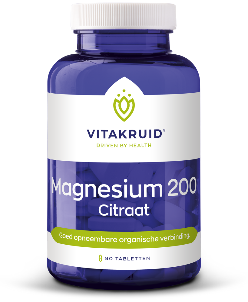 Vitakruid Magnesium 200 Citraat (90 tabletten)