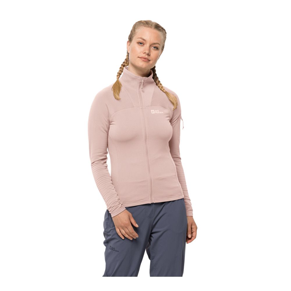 Jack Wolfskin PRELIGHT FZ - Polaire Femme rose smoke