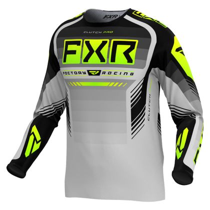 Maillot cross FXR CLUTCH PRO 24 2024 - Gris / Jaune
