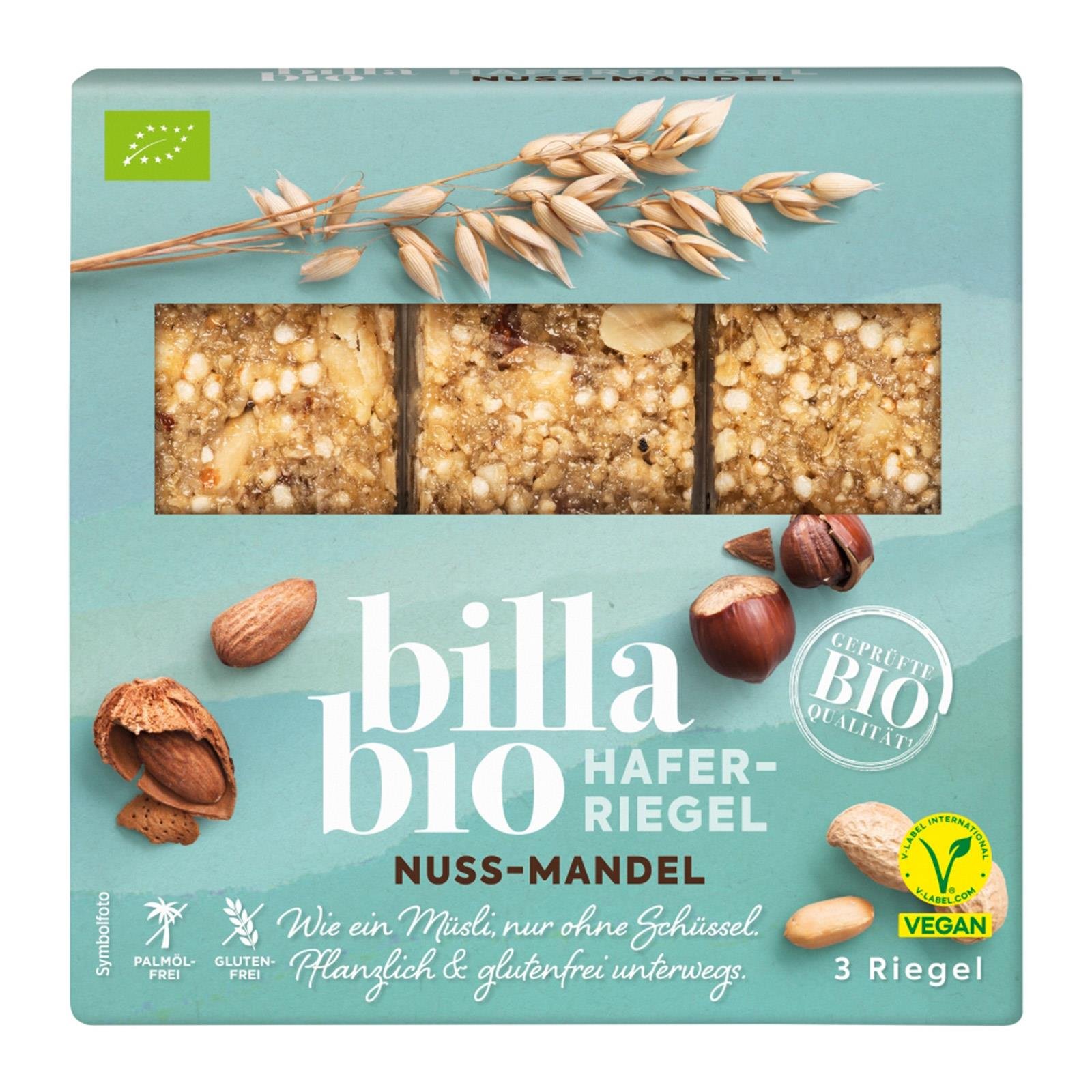BILLA Bio Nuss-Mandel Haferriegel