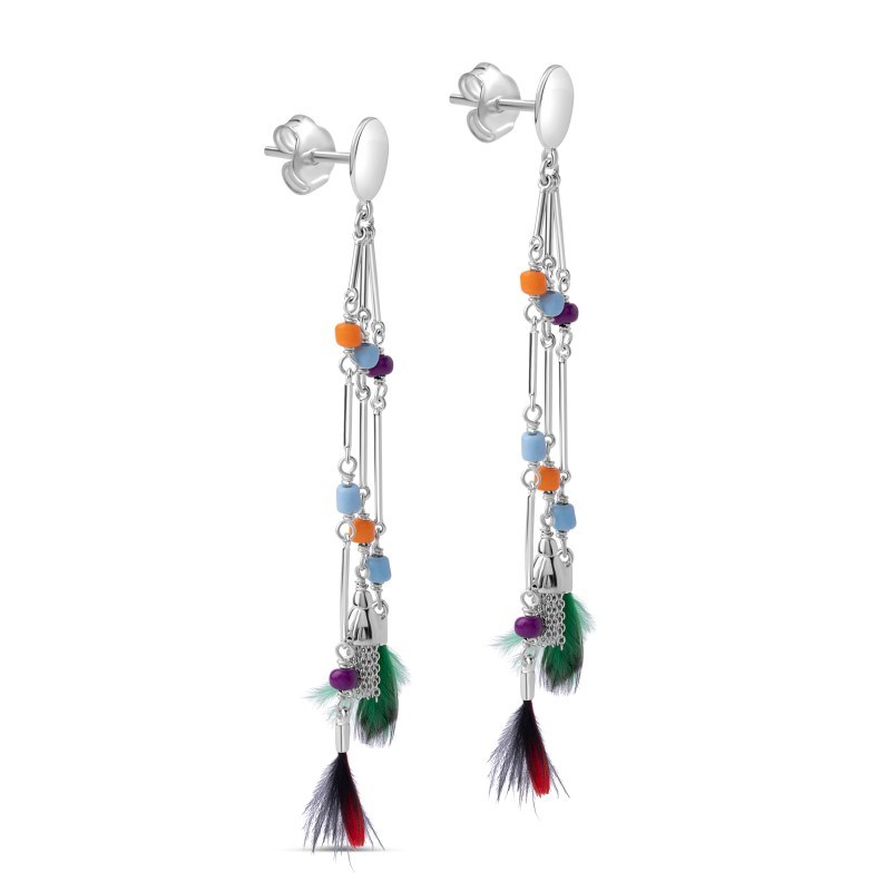 Boucles d'oreilles Plume