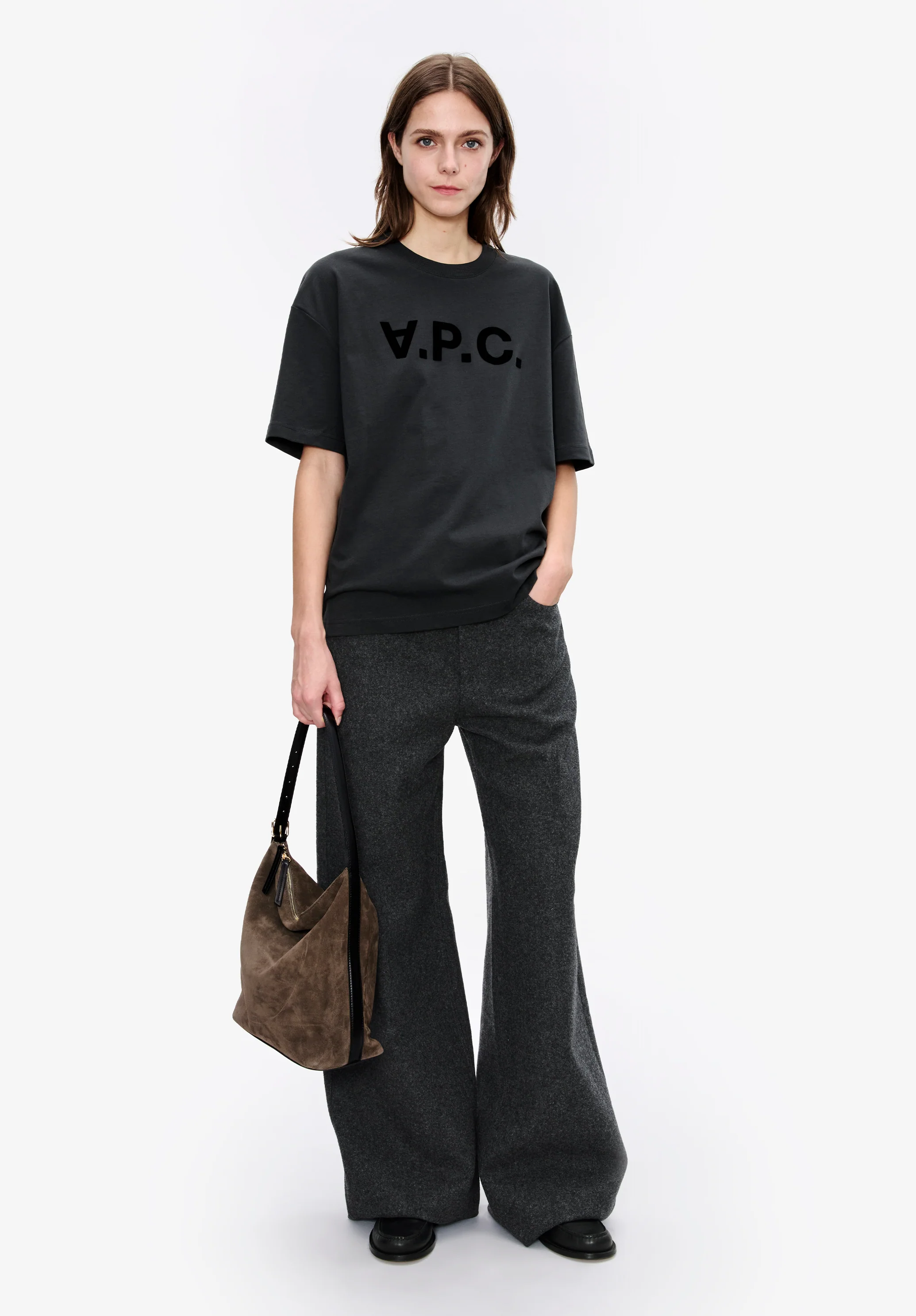 t-shirt ample manches courtes vpc - Faux noir
