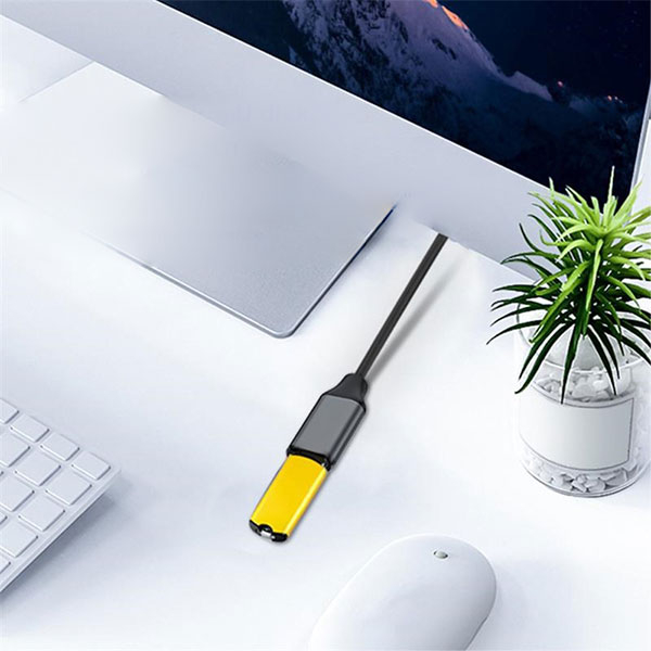 (1m) 60W PD USB C auf USB C Kabel Verlängerungskabel Adapter 400Mbps / 4K@60Hz - Schwarz / Grau