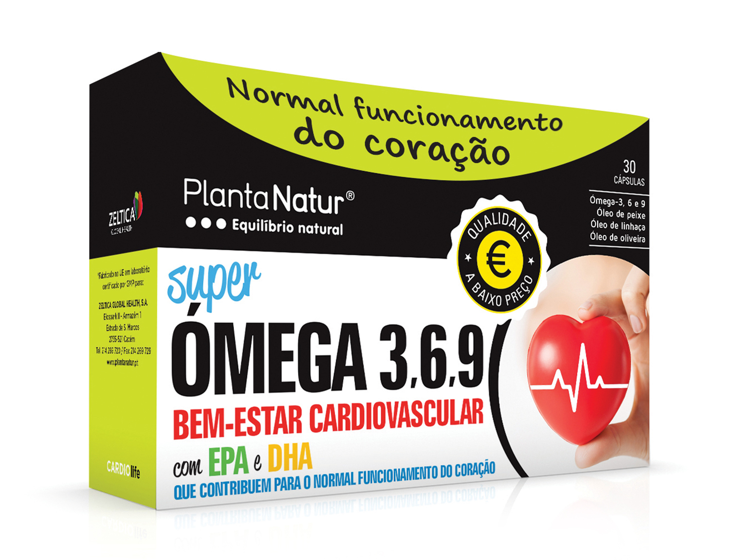 SUPLEMENTO PLANTANATUR SUPER ÓMEGA 3 6 E 9 30 CAPS