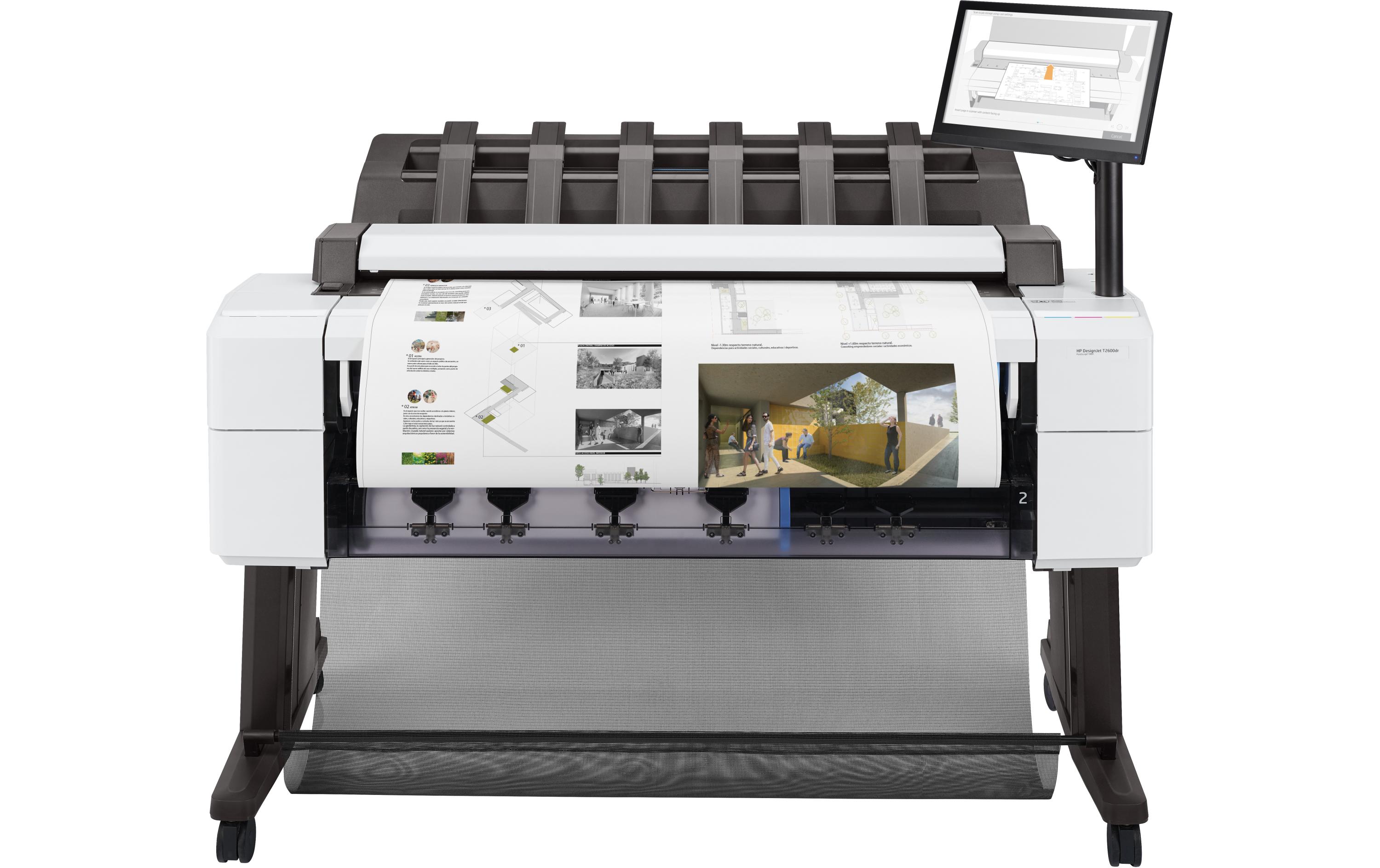 Grossformatdrucker DesignJet T2600DRPS<br>Grossformat-Multifunktionsgerät mit zwei Rollen, bis 914 mm