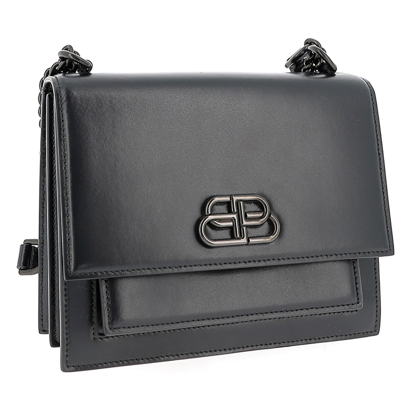 Balenciaga Sac bandoulière Sharp en Cuir noir - Neuf avec étiquette - L.20 cm
