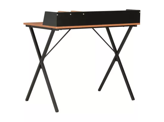 Bureau Noir et marron 80x50x84 cm