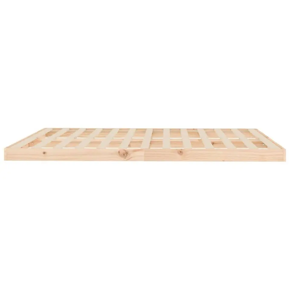 vidaXL - Bed frame pallet - Naturel - Massief grenenhout - 160x200 cm