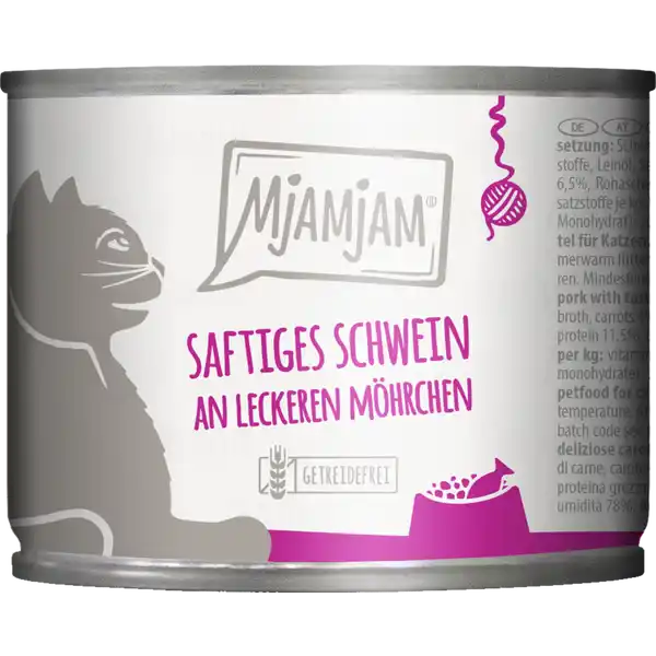 Saftiges Schwein an leckeren Möhrchen