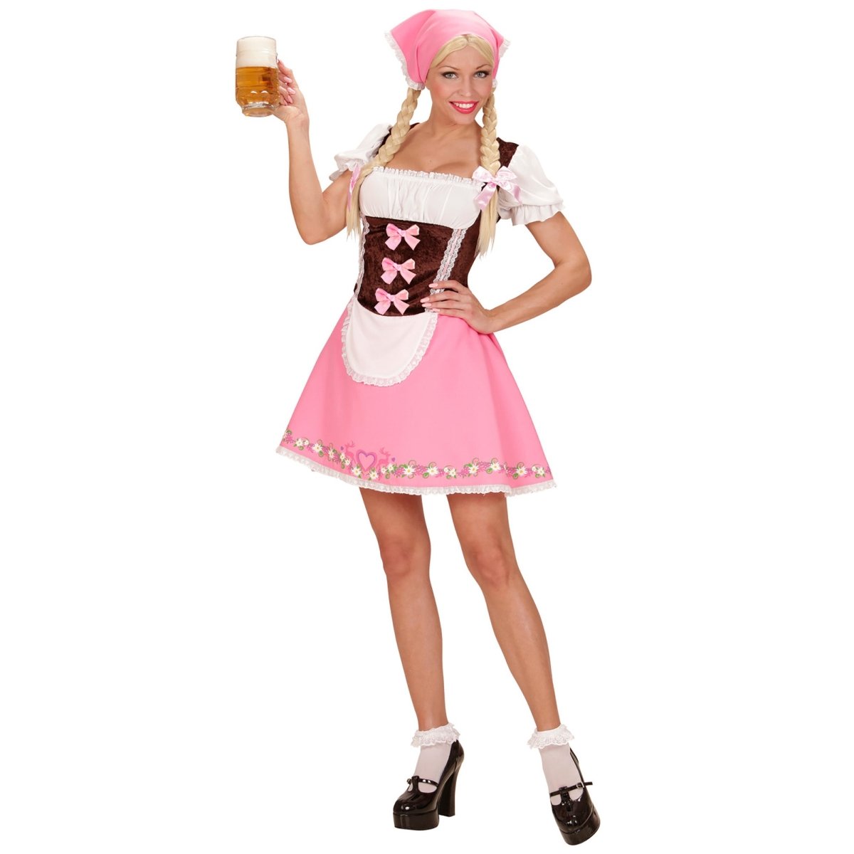 Roze Dirndl Jurk Oktoberfest Dames