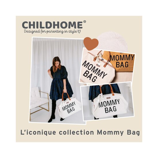 Sac à langer Mommy Bag   Teddy écru        de               Childhome