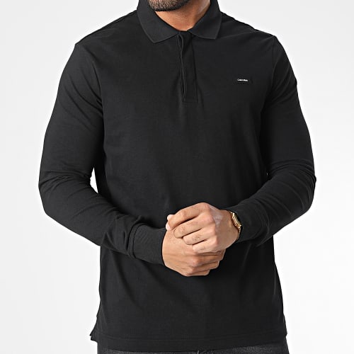 Polo Manches Longues Stretch Pique 0816 Noir