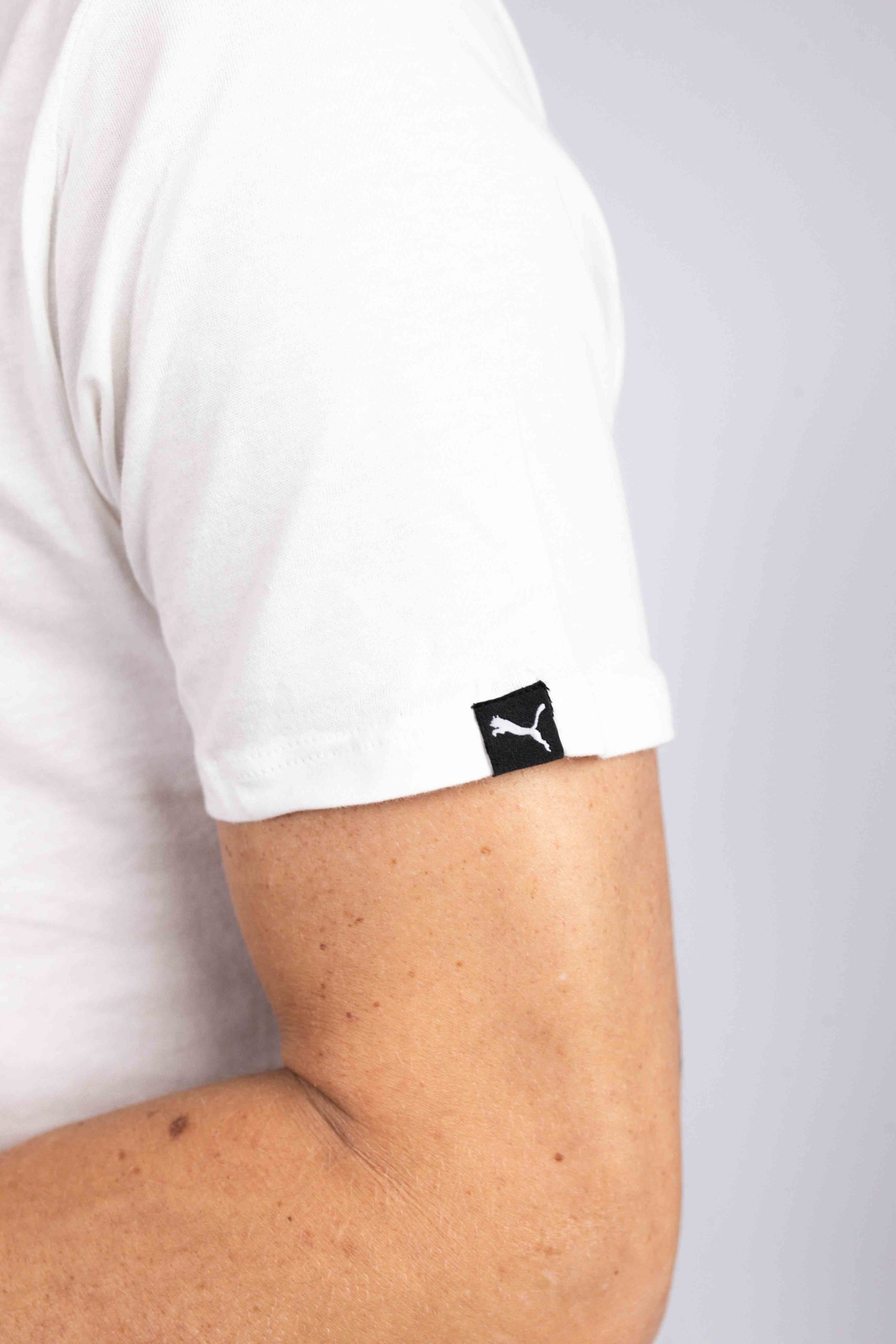Puma Basic Crewneck T-Shirt 2-Pack Heren Wit