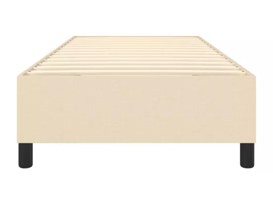 Sommier à lattes de lit Crème 90x190 cm Tissu