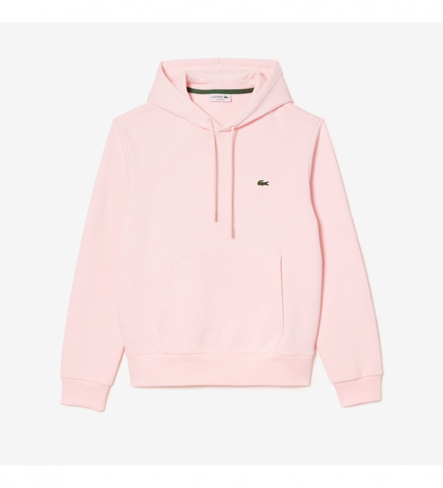 Moletom com capuz rosa Lacoste