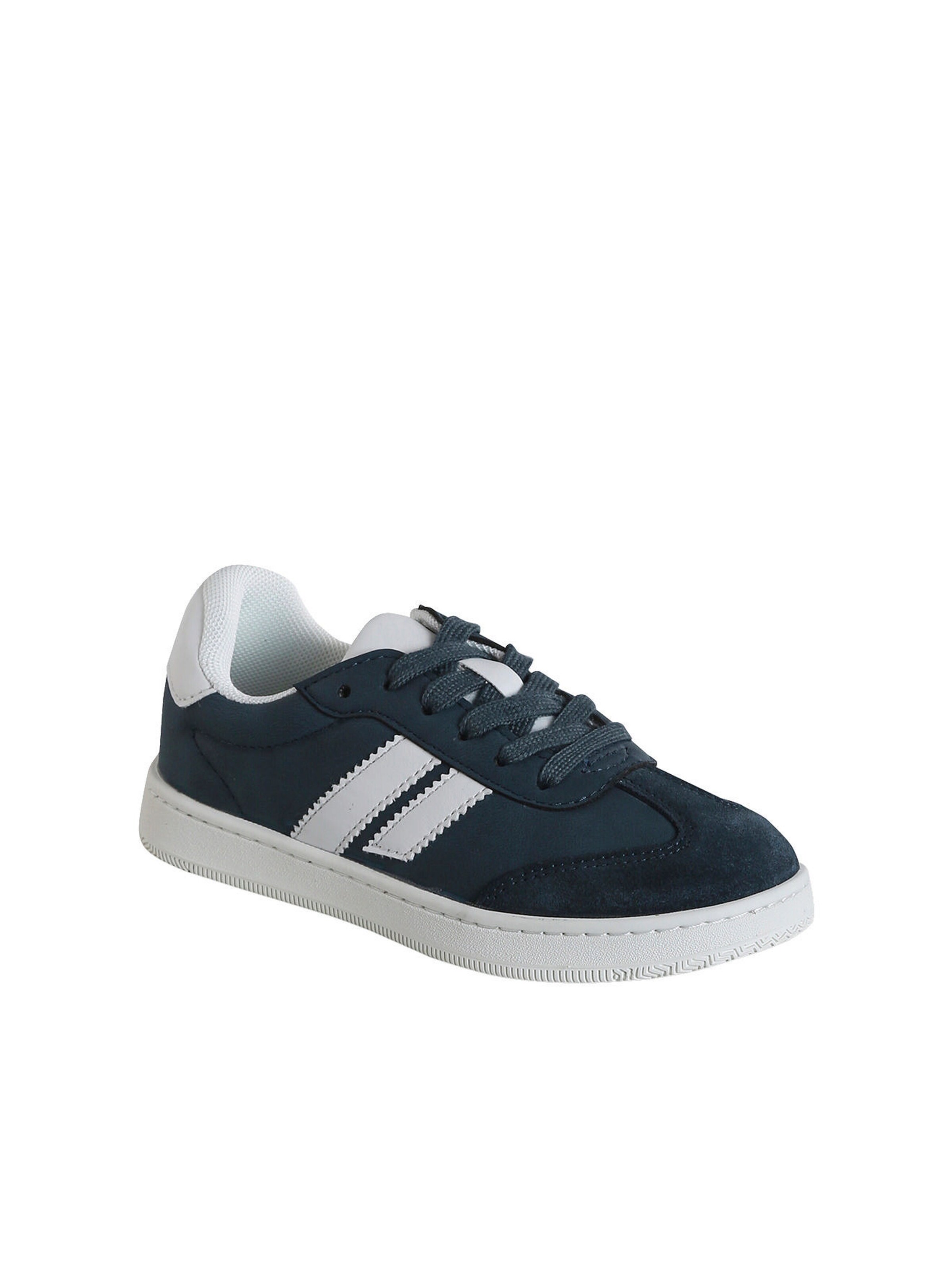 Vertbaudet Zweifarbige Kinder Sneakers mit Reißverschluss marine
